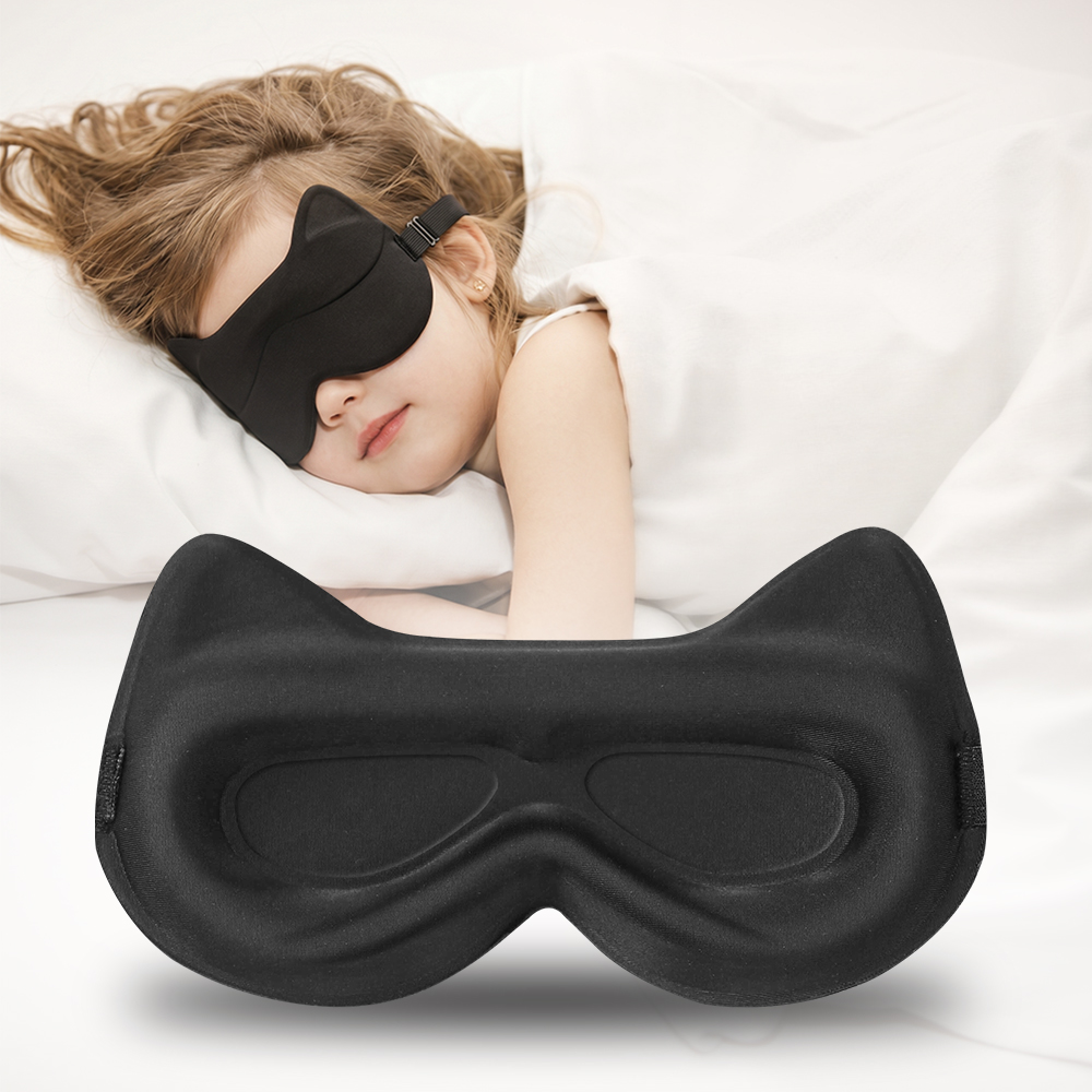 Kids Face Mask - Slaapmaskers voor kinderen: 3D-stereoscopisch, lichtblokkerend, comfortabel,