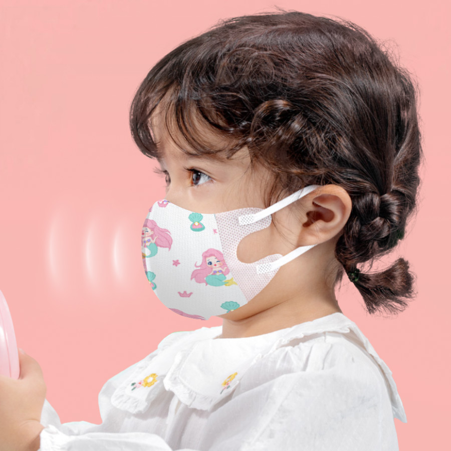 Kids Face Mask - 30 stks 3D Gezichtsmasker Kinderen Wegwerp